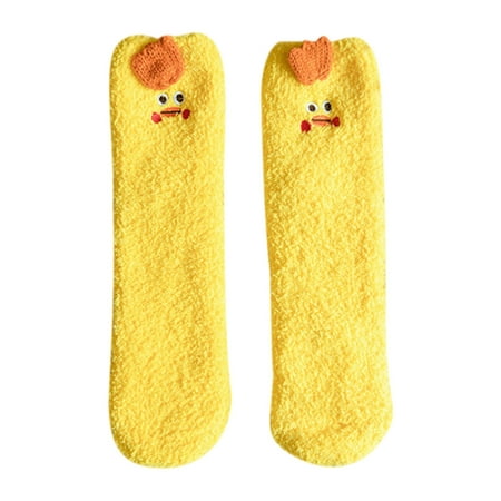 

JeashCHAT Christmas Socks Mid-tube Thickened Coral Fleece Socks Women s Casual Solid Color Coral Fleece Socks Home Socks Set Dress Socks