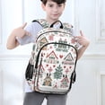 thumbnail image 6 of FORMRS School Backpack 17" Student Travel Bag with Laptop Compartment, Beige Nordic Christmas House, 6 of 7