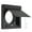 Black, variant on 4 Inch Carbon Steel Square Dryer Vent Guard Hood High Strength Auto Closing Exhaust Exterior Vent Cover for Bathroom Kitchen Garage