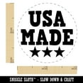 thumbnail image 2 of USA Made with Stars Fun Text Self-Inking Rubber Stamp Ink Stamper - Green Ink - Mini 1/2 Inch, 2 of 7