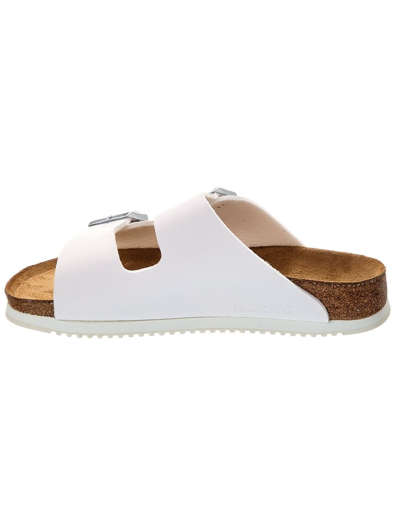 Birkenstock Arizona PROF Birko-Flor Sandal, 37, White - Walmart.com