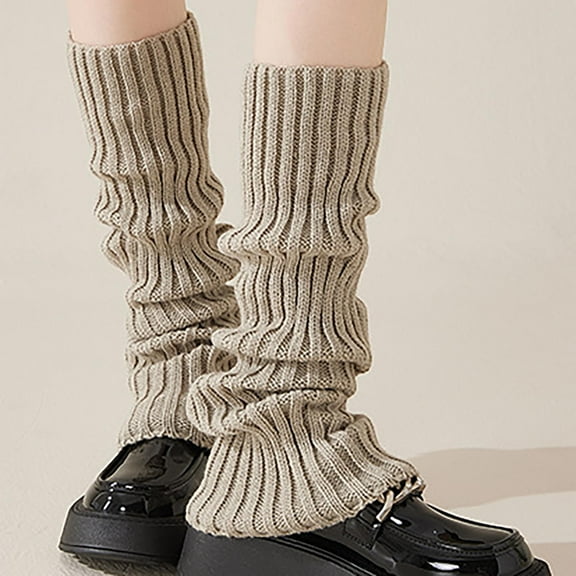 Knitted Leg Warmers For Women Winter Leg Warmers Ribbed Leg Socks Outfits Sports Yoga
