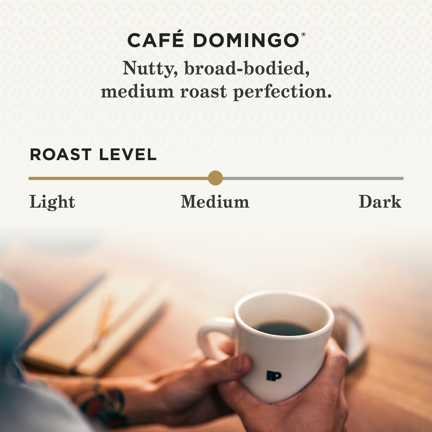 Peet's Coffee Cafe Domingo Ground Coffee, Medium Roast, 100