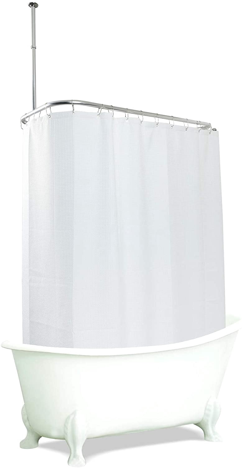 Utopia Alley Waffle Weave Shower Curtain Clawfoot Tub Shower Surround