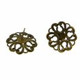 thumbnail image 4 of 10 Uds pendientes de bronce antiguos BLESIY cabujón de pasador de ajuste clavija, 4 of 8