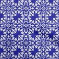 thumbnail image 1 of oneOone Cotton Poplin Indigo Blue Fabric Asian Block Floral Quilting Supplies Print Sewing Fabric By The Yard 42 Inch Wide, 1 of 4