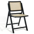 thumbnail image 6 of SAFAVIEH Couture Desiree Modern Cane Solid Folding Dining Chair, Black/Natural (Set of 2), 6 of 15