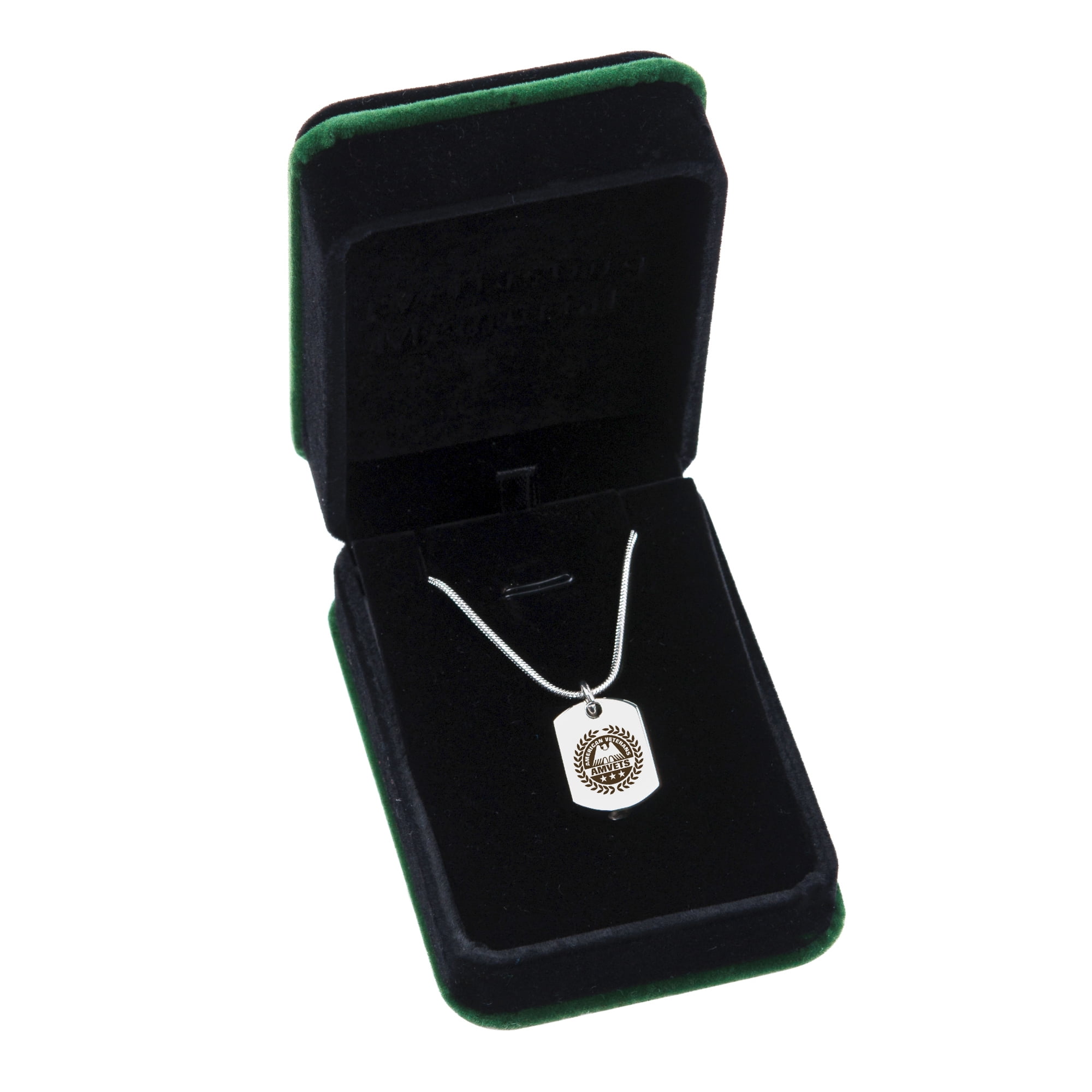Anavia American Veterans Dog Tag Cremation Necklace, Pet Memorial Necklace, Urn Necklace for Ashes, Cremation Pendant, Pet Cremation Jewelry, Memorial Jewelry for Pets, With Funnel Kit
