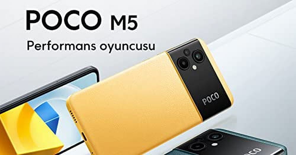 Xiaomi Poco M5 4G LTE GSM (128GB + 4GB) 50MP Triple Camera 6.58 Octa Core  (NOT for USA Market) Global Unlocked (Green Global Version)