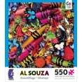 thumbnail image 2 of Al Souza Assemblage Big Crayons Jigsaw Puzzle, 550 piece puzzle By Ceaco, 2 of 2