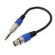 thumbnail image 2 of 3P XLR hembra Jack a 1/4 "6,35 mm macho enchufe estéreo cable adaptador de micrófono, 2 of 6