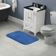 thumbnail image 2 of Garland Rug Traditional Washable Nylon Electric Blue Bath Rug, 24" x 40", 2 of 7