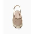 thumbnail image 4 of Womens Closed Toe Espadrilles Wedges Shoes Platform Slingback Mid Low Heel Canvas Bow Dress Sandals, 4 of 5