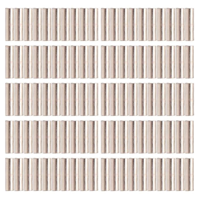 Kit de manguitos de engarzado de un solo barril, 100 piezas Kit de conectores de manguitos de engarzado de acero inoxidable de un solo barril Manguitos de engarzado de un solo barril Valor inmejorable