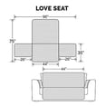 thumbnail image 3 of Furhaven Furniture Cover for Dogs and Cats - Water-Resistant Reversible Two-Tone Living Room Furniture Protector, Washable, Espresso and Clay, Loveseat, 3 of 5