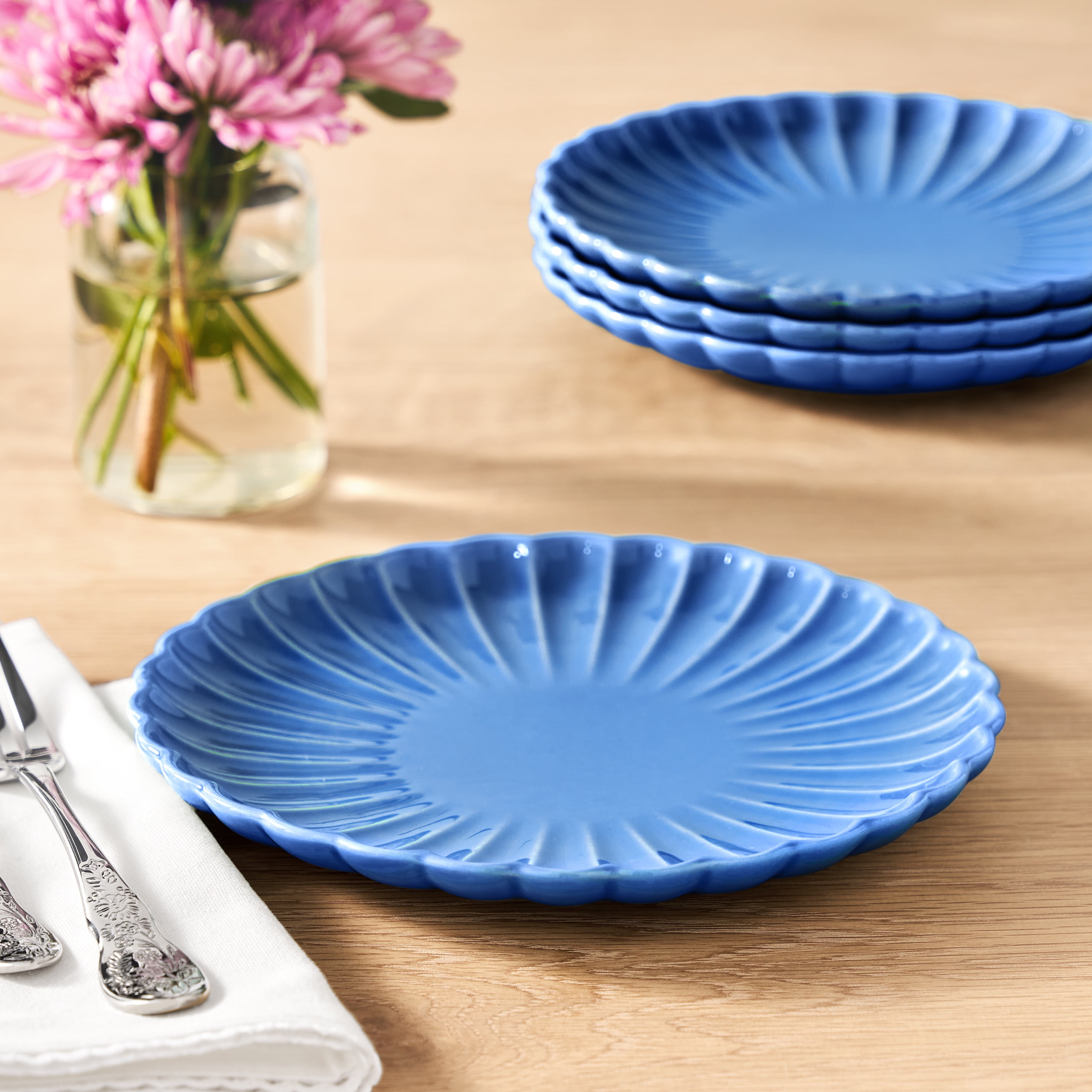 The Pioneer Woman Colette Stoneware Salad Plate, Blue