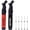 Red Black, variant on SPORTBIT Ball Pump for Sports Balls - Basketball Pump, Volleyball Pump, Football & Soccer Ball Air Pump - Hand Pump for All Sport Balls - Push & Pull Inflating System - Goes with 5 Needles Set