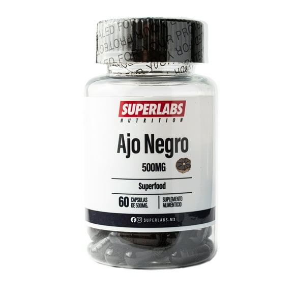 Superlabs Nutrition Ajo Negro 500mg 60 Capsulas Sabor Sin Sabor
