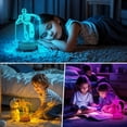 thumbnail image 3 of Lámpara de escritorio LED con control táctil de robot 3D Night Light para niños, 3 of 6