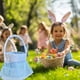 thumbnail image 5 of Candy bag, Flock Fleece Kids Easter Gift Basket, foldable portable, durable fleece material, Easter party favor, for home decoration, lightweight design, for bedroom living room, 5 of 8