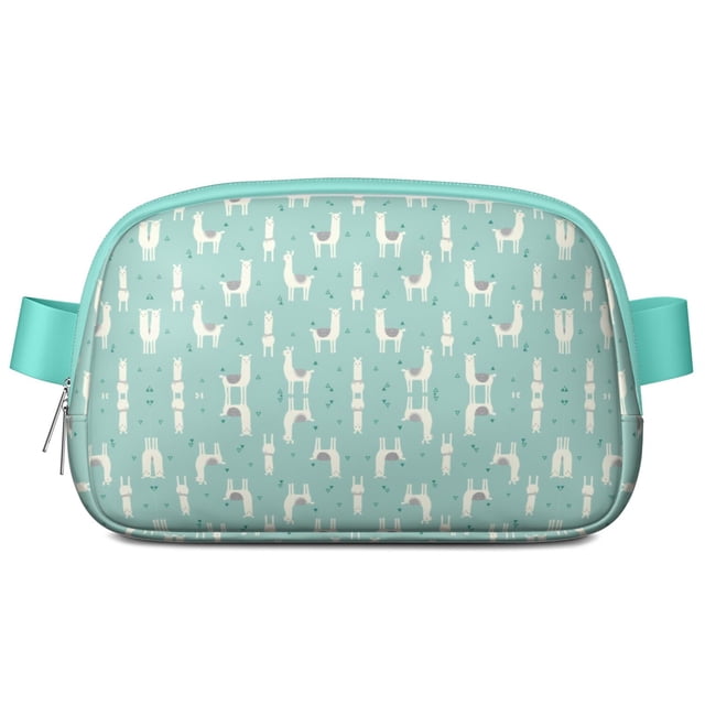 Sac Banane Kawaii Lama – Sac de Taille Imperméable avec Visage de Lama Adorable et Design de Dessin Animé – Sac Ceinture Réglable pour Voyage, Course et Festivals