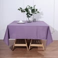 thumbnail image 3 of BalsaCircle 70" x 70" Square Polyester Tablecloth Violet Amethyst, 3 of 8