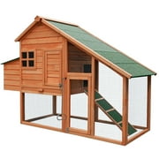 Merax Wooden Waterproof Chicken Coop Backyard Nest Box Wood Hen House Poultry Cage Hutch Run Pet Cage for Small Animals