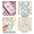 thumbnail image 3 of 8 Pieces Letter Stickers Poster Board Reusable Numbers and Alphabet Wall Stickers Letters Decals Cups Waterproof Kids for Signs Tags Packs With @, 3 of 8