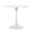 White, variant on Homy Casa 31.5" Dining Table, Modern Round Bistro Table with Tulip Base for Kitchen Café, Black
