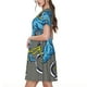 thumbnail image 2 of Balery Fun Riding Dinosaur Vestidos sueltos de manga corta para mujer, vestidos de verano 2025, vestidos casuales de corte A con vuelo., 2 of 6