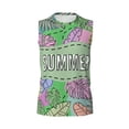 thumbnail image 6 of Lsque Summer Print Men's Cotton Blend Sleeveless Muscle Shirts (S-3XL)- Moisture Wicking, Odor Protection, UPF 30+,XX-Large, 6 of 8