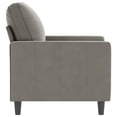 thumbnail image 2 of vidaXL Sofa Chair Light Grey 60 cm Velvet, 2 of 5