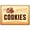 Cookies Aluminium Sign 12x8 Inch, variant on Funny Popcorn Metal Sign Retro Food Snacks Tin Signs Wall Art Poster Wall Decor for Home Bar Kitchen Coffee Corner Playroom Cinema Cafe Restaurant 12x8 Inch Aluminium Hanging Plaque