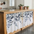 thumbnail image 6 of Blue Grey Eucalyptus Tier Curtains 36 Inch Length, Watercolor Spring Weeping Botanical Cafe Short Curtains for Bathroom Over Sink, Small Kitchen Curtain Light Filtering Drapes 2 Panels 27.5"Wx36"L, 6 of 8