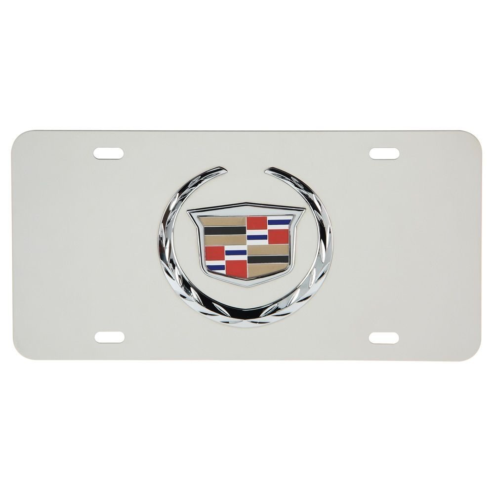 License Plates, Rear Front Decorative Stainless License Plate Cadillac