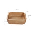 thumbnail image 2 of 1Pc Wooden Bowl Dessert Plate Wood Salad Bowl Food Container Tableware, 2 of 6
