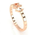 thumbnail image 5 of Aquarius Zodiac Sign Ring In Solid 14k Rose Gold, 5 of 6