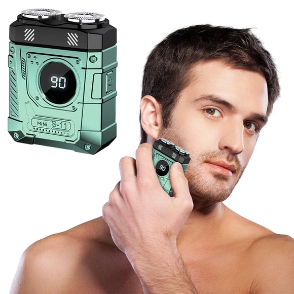 Birdeem Electric Shaver for Men,Waterproof Electric Razor with All-Over Washable Feature,Portable Compact Design,Punk-Style Mini Powerhouse for Clean Close Shave,Includes Brush and Charging Cable