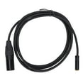 thumbnail image 2 of XLR Connector Cable, 2m / 6.6ft 3.5mm Female To 3 Pin XLR Male Cable Aluminum Alloy Shell Minimal Signal Loss  For Tablets For Amplifiers, 2 of 8