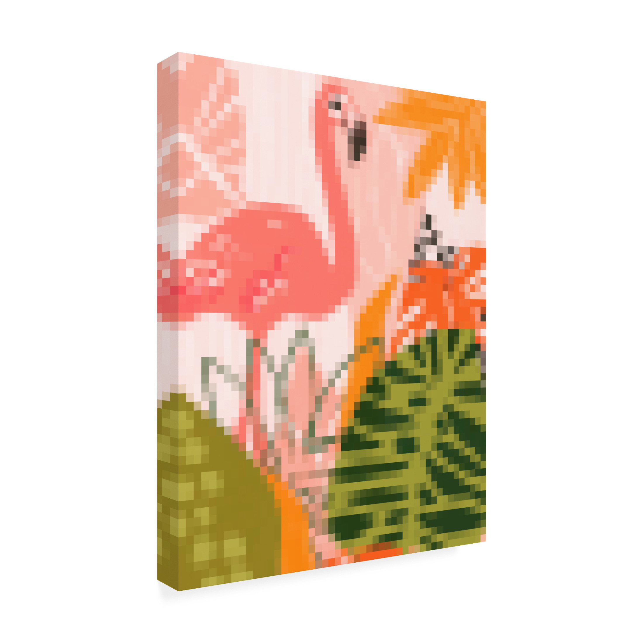 Trademark Fine Art June Erica Vess Pixel Tropics I Canvas Wall Art