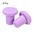 thumbnail image 2 of Uxcell T-shaped Reusable Silicone Wine Bottle Stoppers Caps Light Purple 6 Pack, 2 of 5