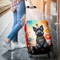 thumbnail image 3 of Hello 2025 Scottish Terrier Celebrates Happy New Year Firework Balloon Travel Luggage Cover Scottie Dog Lover Gifts Suitcase Dust Protective Decor - 02024, 3 of 5