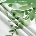 thumbnail image 5 of Eucalyptus Shower Curtain Sets, Watercolor Leaves on The Top Plant with Floral Bathroom Decoration 72x72 Inch with Hooks (B-Green, 72 * 72), 5 of 6