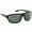 Matte Black, Smoke, variant on Kingfisher Sunglasses - Matte Black/Green Mirror