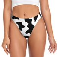 thumbnail image 1 of Fotbe Milk Cow Tanga Sin Costuras para Mujer con Estampado – Panties Invisibles, Transpirables y Cómodos para Uso Diario-Small, 1 of 6