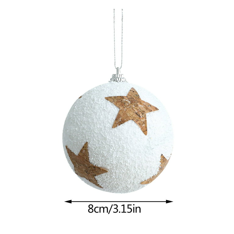 WOXINDA Christmas Balls To Decorate Lob 8 Cm Christmas Tree ...