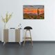 thumbnail image 4 of Lienzo paisaje desértico mexicano al atardecer con cactus saguaro gigante, montañas rocosas y cielo naranja vibrante, decoración del suroeste norteamericano para sala y oficina., 4 of 7