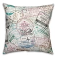 thumbnail image 2 of Creative Products Travel Stamps 18 x 18 Spun Poly Pillow, 2 of 3