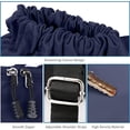 thumbnail image 2 of Qoosea Drawstring Backpack Waterproof Draw String Gym Bags with Shoe Compartment Side Mesh Pockets for Women Men, 2 of 7
