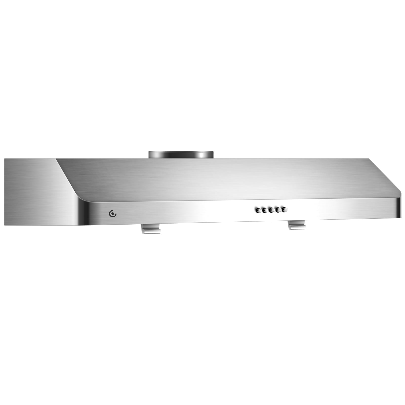 AMZCHEF Under Cabinet Range Hood 30 Inch, 750CFM Wall Mount Range Hood with 3 Speed Kitchen Exhaust Fan, Button Control, AC Motor